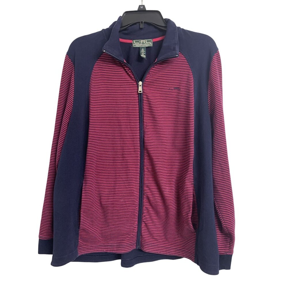 Lauren Ralph Lauren Active Cotton‎ Striped Jacket Lightweight Casual